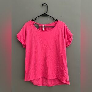 Pink fabletics activewear tee